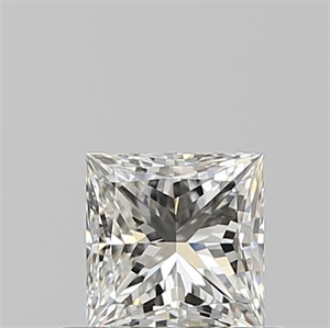 Picture of Natural Diamond 0.56 Carats, Princess with  Cut, I Color, VVS1 Clarity and Certified by GIA