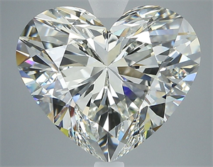 Picture of Natural Diamond 5.08 Carats, Heart with  Cut, K Color, VS2 Clarity and Certified by GIA