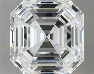 Foto Diamante Natural 2.00 quilates, Asscher , Color G, claridad VVS1 y certificado GIA de