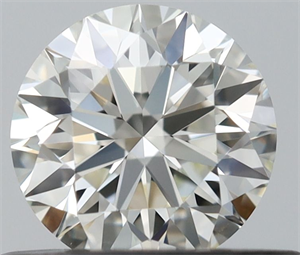 Picture of Natural Diamond 0.44 Carats, Round with Excellent Cut, I Color, VVS1 Clarity and Certified by IGI