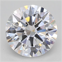 Del inventario de diamantes de laboratorio, 2.05 quilates, Redondo , Color D, claridad FL y certificado GIA