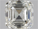 Natural Diamond 1.80 Carats, Asscher with  Cut, J Color, SI1 Clarity and Certified by GIA