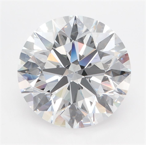 Picture of Lab Grown Diamond 4.01 Carats, Round with Ideal Cut, D Color, IF Clarity and Certified by IGI
