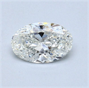 Diamante Natural 0.50 quilates, Ovalado , Color H, claridad VS2 y certificado GIA