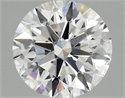 Lab Grown Diamond 1.09 Carats, Round with Ideal Cut, D Color, VS2 Clarity and Certified by IGI