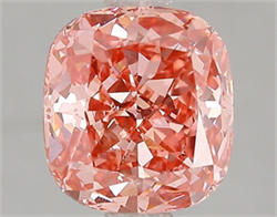 Picture of Lab Grown Diamond 2.01 Carats, CUSHION MODIFIED with  Cut, Fancy Vivid Pink Color, VS1 Clarity and Certified by IGI