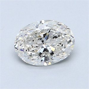 Picture of Natural Diamond 0.90 Carats, Oval with  Cut, I Color, SI2 Clarity and Certified by GIA