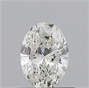 Natural Diamond 0.50 Carats, Oval with  Cut, G Color, VS2 Clarity and Certified by GIA