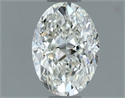 Natural Diamond 0.90 Carats, Oval with  Cut, I Color, VS2 Clarity and Certified by GIA