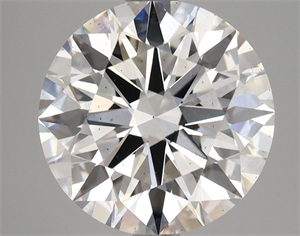 Picture of Lab Grown Diamond 4.03 Carats, Round with Ideal Cut, E Color, SI1 Clarity and Certified by IGI