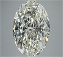 Natural Diamond 5.01 Carats, Oval with  Cut, J Color, VVS2 Clarity and Certified by GIA