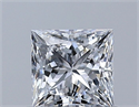 Diamante Natural 0.58 quilates, Princesa , Color D, claridad VVS2 y certificado GIA