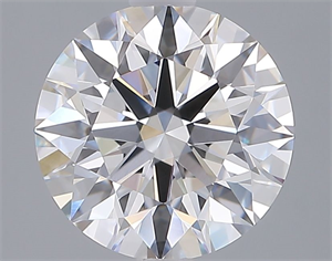Picture of Lab Grown Diamond 3.05 Carats, Round with Ideal Cut, E Color, VVS2 Clarity and Certified by IGI