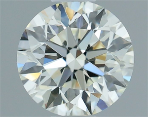 Picture of Natural Diamond 0.47 Carats, Round with Excellent Cut, I Color, VVS2 Clarity and Certified by IGI