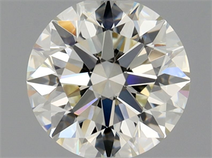 Picture of Natural Diamond 0.80 Carats, Round with Excellent Cut, K Color, VVS1 Clarity and Certified by GIA