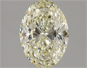 Natural Diamond 2.01 Carats, Oval with  Cut, N Color, VVS2 Clarity and Certified by GIA