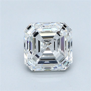 Picture of Natural Diamond 2.02 Carats, Asscher with  Cut, E Color, VVS2 Clarity and Certified by GIA