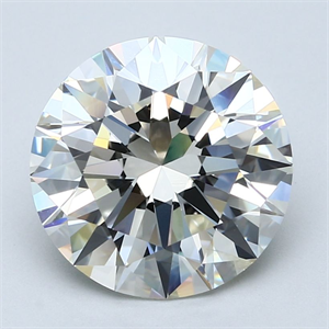 Picture of Natural Diamond 5.14 Carats, Round with Excellent Cut, J Color, SI2 Clarity and Certified by GIA