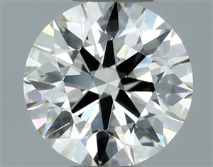 Picture of Natural Diamond 0.56 Carats, Round with Excellent Cut, K Color, IF Clarity and Certified by IGI