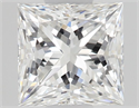 Natural Diamond 0.50 Carats, Princess with  Cut, E Color, VVS1 Clarity and Certified by GIA
