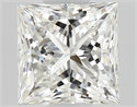 Natural Diamond 0.54 Carats, Princess with  Cut, H Color, VS1 Clarity and Certified by GIA