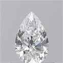 Diamante Natural 0.50 quilates, De pera , Color D, claridad VS2 y certificado GIA