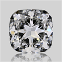 Natural Diamond 0.58 Carats, Cushion with  Cut, D Color, VVS1 Clarity and Certified by GIA