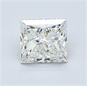 Natural Diamond 1.01 Carats, Princess with  Cut, J Color, VS1 Clarity and Certified by GIA