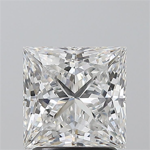 Picture of Natural Diamond 2.01 Carats, Princess with  Cut, E Color, SI1 Clarity and Certified by GIA