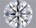 Lab Grown Diamond 3.02 Carats, Round with Ideal Cut, E Color, VVS1 Clarity and Certified by IGI