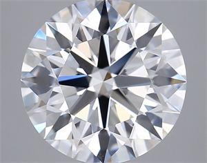 Picture of Lab Grown Diamond 3.02 Carats, Round with Ideal Cut, E Color, VVS1 Clarity and Certified by IGI
