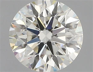 Picture of Natural Diamond 0.87 Carats, Round with Excellent Cut, K Color, VVS1 Clarity and Certified by GIA