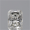 Natural Diamond 0.51 Carats, Radiant with  Cut, H Color, VVS1 Clarity and Certified by GIA
