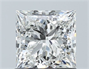 Natural Diamond 1.07 Carats, Princess with  Cut, H Color, VS1 Clarity and Certified by GIA