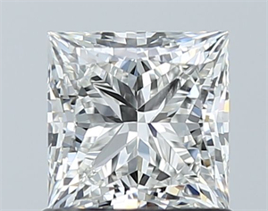 Picture of Natural Diamond 1.07 Carats, Princess with  Cut, H Color, VS1 Clarity and Certified by GIA