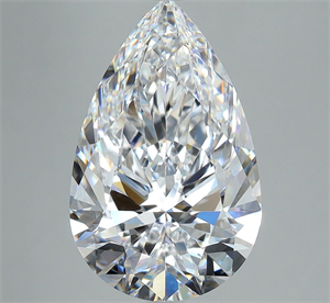 Picture of Natural Diamond 4.01 Carats, Pear with  Cut, D Color, VVS1 Clarity and Certified by GIA