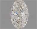 Natural Diamond 0.50 Carats, Oval with  Cut, I Color, VS2 Clarity and Certified by GIA