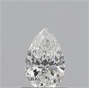 Natural Diamond 0.50 Carats, Pear with  Cut, E Color, VVS2 Clarity and Certified by GIA