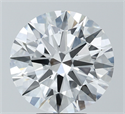 Lab Grown Diamond 6.52 Carats, Round with Ideal Cut, F Color, VS1 Clarity and Certified by IGI