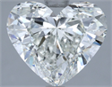 Natural Diamond 3.31 Carats, Heart with  Cut, H Color, SI1 Clarity and Certified by IGI