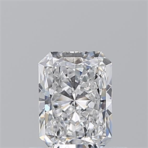 Picture of Natural Diamond 0.53 Carats, Radiant with  Cut, D Color, VVS1 Clarity and Certified by GIA