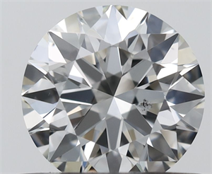 Picture of Natural Diamond 0.50 Carats, Round with Excellent Cut, G Color, SI1 Clarity and Certified by IGI
