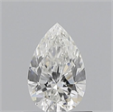 Natural Diamond 0.60 Carats, Pear with  Cut, F Color, VS2 Clarity and Certified by GIA