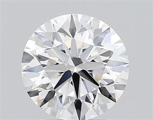 Picture of Lab Grown Diamond 2.01 Carats, Round with Excellent Cut, D Color, IF Clarity and Certified by IGI