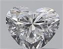 Natural Diamond 0.31 Carats, Heart with  Cut, D Color, VVS2 Clarity and Certified by GIA
