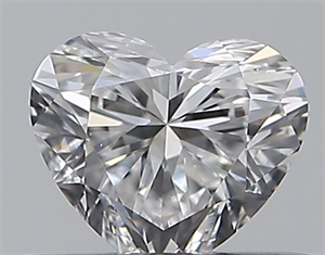 Picture of Natural Diamond 0.31 Carats, Heart with  Cut, D Color, VVS2 Clarity and Certified by GIA