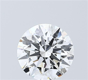Picture of Lab Grown Diamond 2.01 Carats, Round with Ideal Cut, D Color, VVS2 Clarity and Certified by IGI
