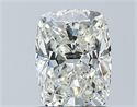 Natural Diamond 1.70 Carats, Cushion with  Cut, I Color, SI1 Clarity and Certified by GIA