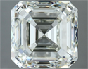 Natural Diamond 3.10 Carats, Asscher with  Cut, I Color, VS1 Clarity and Certified by IGI