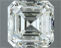 Natural Diamond 3.10 Carats, Asscher with  Cut, I Color, VS1 Clarity and Certified by IGI